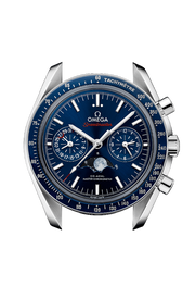 Cassa in acciaio inox da 44,25 mm con lunetta in ceramica blu con scala tachimetrica Liquidmetal™ e vetro zaffiro bombato antiriflesso